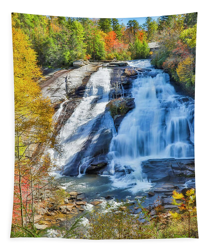 Brevard Tapestry featuring the photograph High Falls by Nunweiler Photography