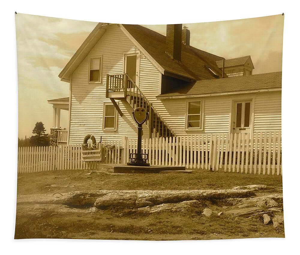 House Tapestry featuring the photograph Historic Pemaquid by Debra Grace Addison
