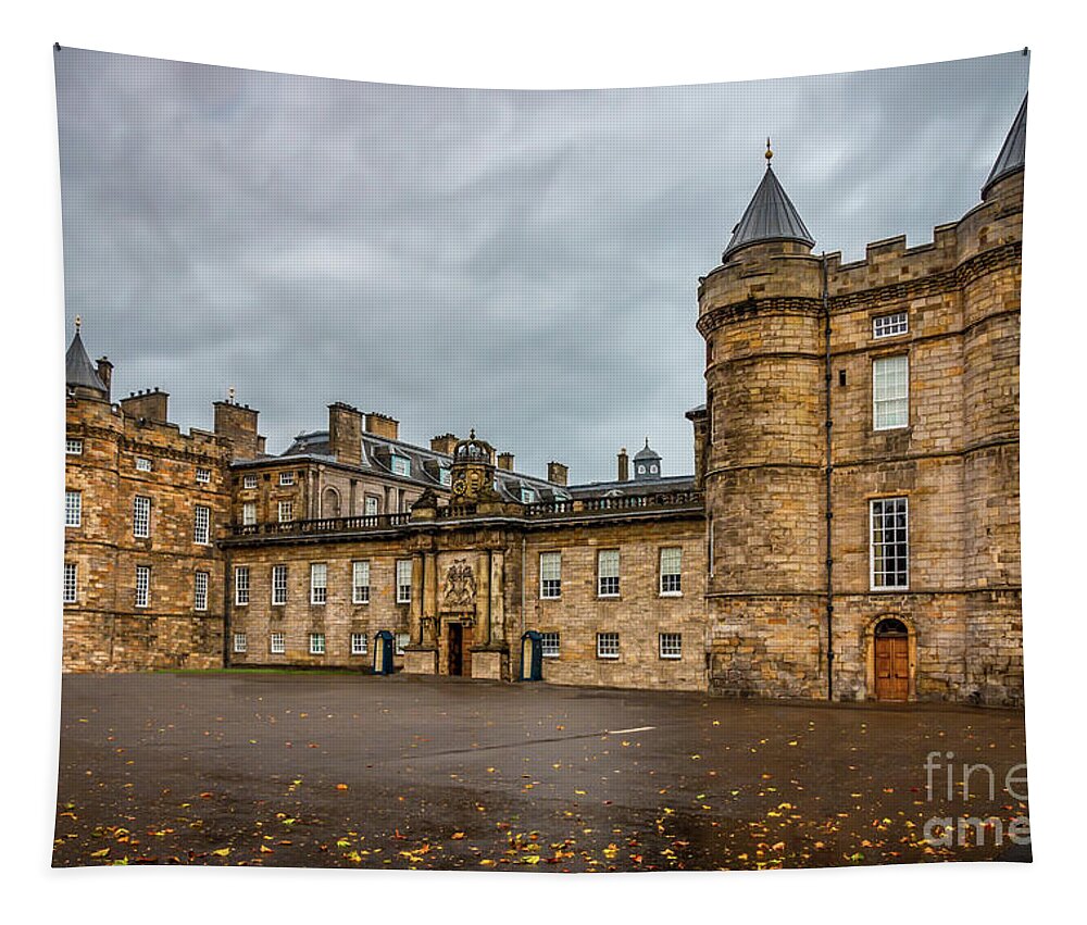 Scotland Tapestry featuring the photograph Holyrood Palace by Elizabeth Dow