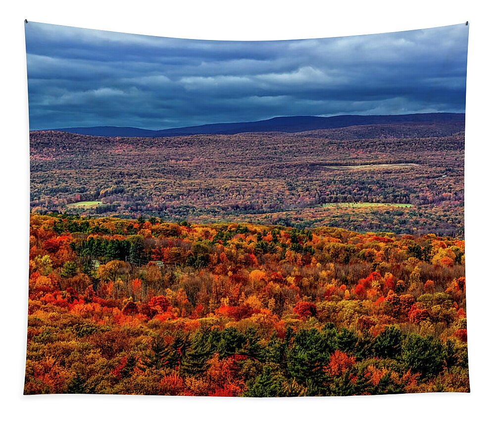 Autumn Tapestry featuring the photograph Hudson Valley NY Autumn by Susan Candelario