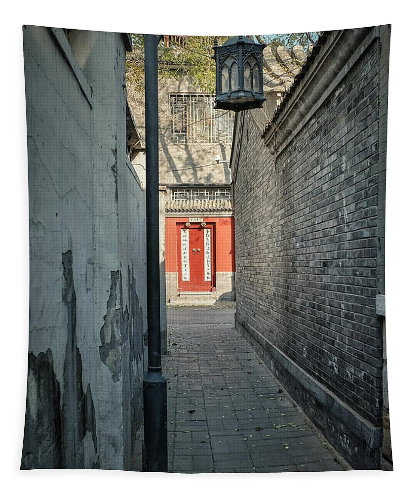 Huting Tapestry featuring the photograph Hutong by Iryna Liveoak