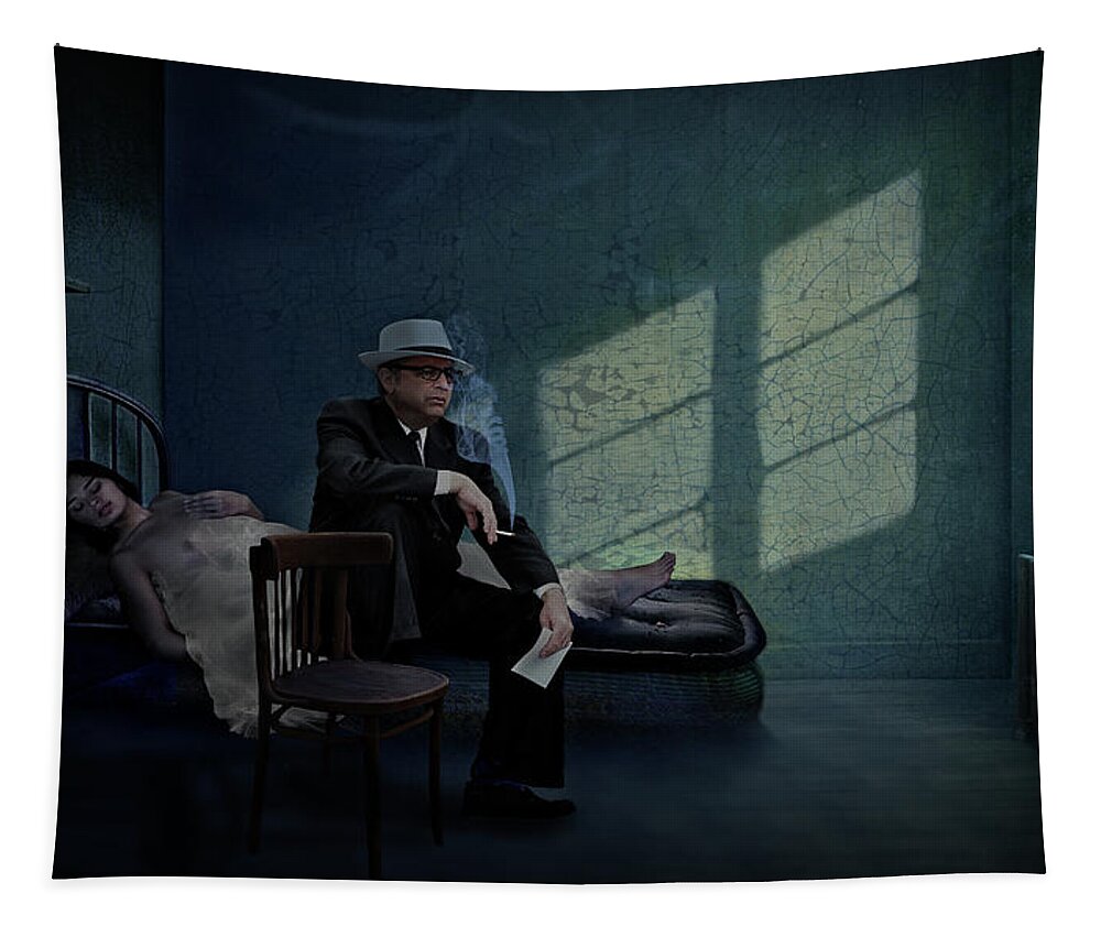 Hotel Room Tapestry featuring the photograph I Remember You Well in The Chelsea Hotel by Aleksander Rotner