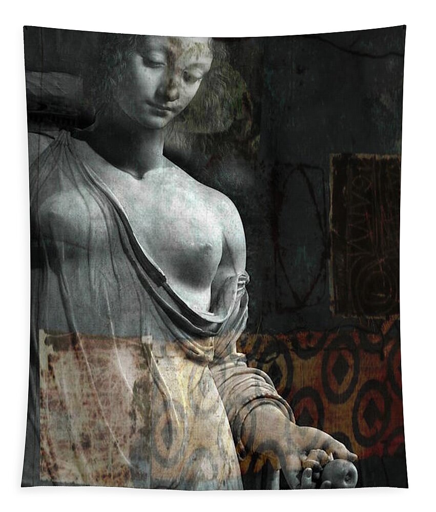 Religious Tapestry featuring the mixed media If Not For You - Statue by Paul Lovering