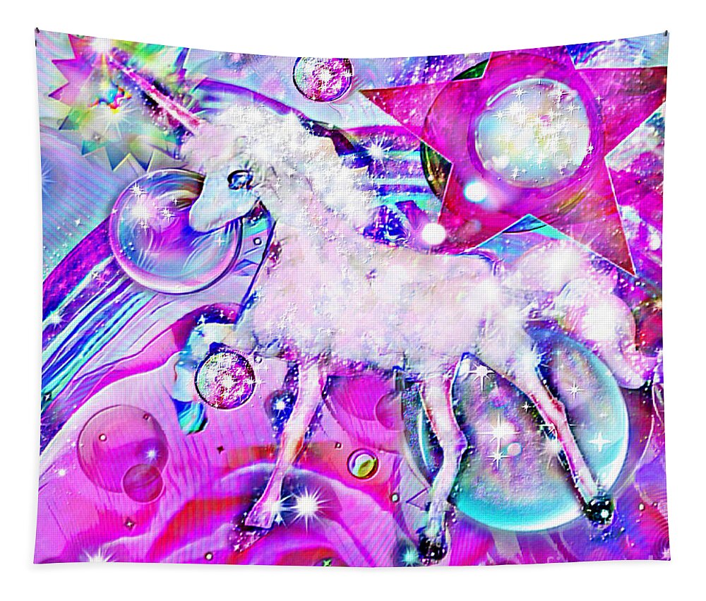 Cosmic Tapestry featuring the digital art In Cosmic Spirit by BelleAme Sommers