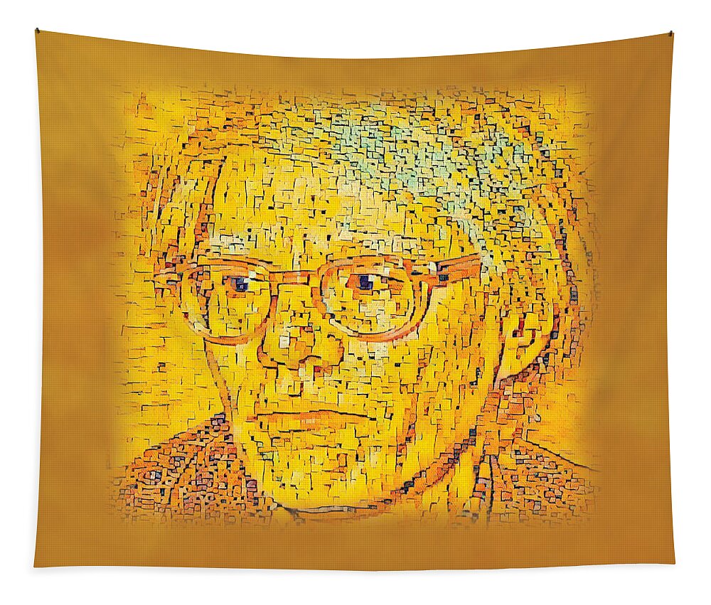 Pop Art Tapestry featuring the digital art Inspired by Warhol #1 by Sensory Art House