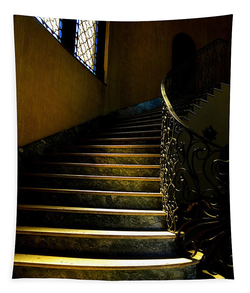 Stairwell Tapestry featuring the photograph Invitation by Glenn McCarthy Art and Photography
