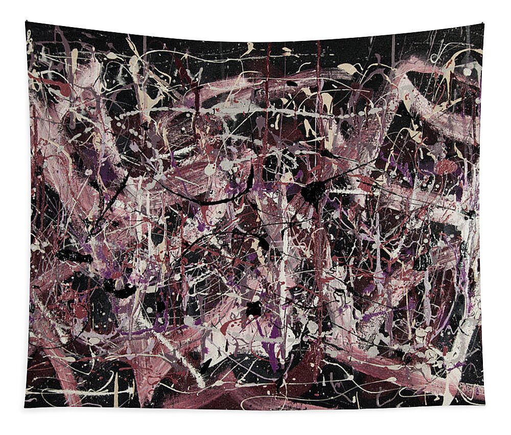 Iota 4 Tapestry featuring the painting Iota #4 by Sensory Art House