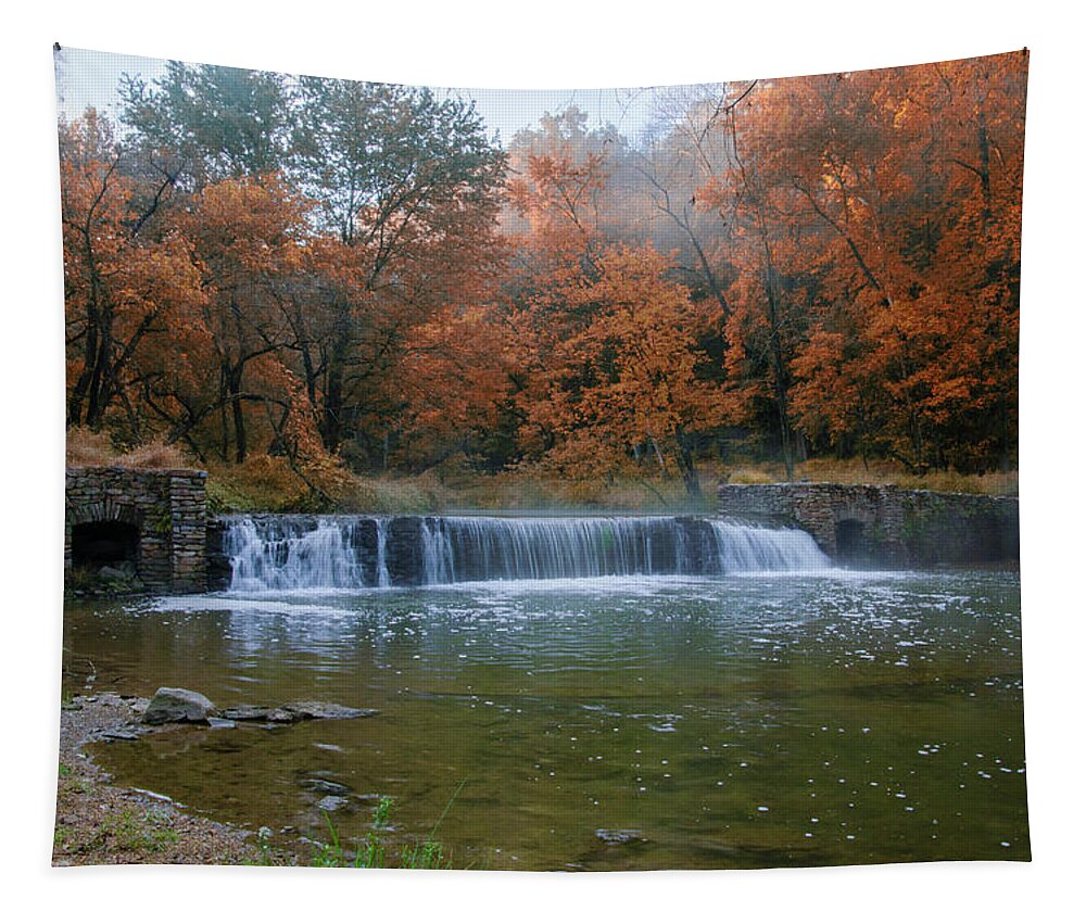 It's Tapestry featuring the photograph It's Autumn in Valley Forge by Bill Cannon