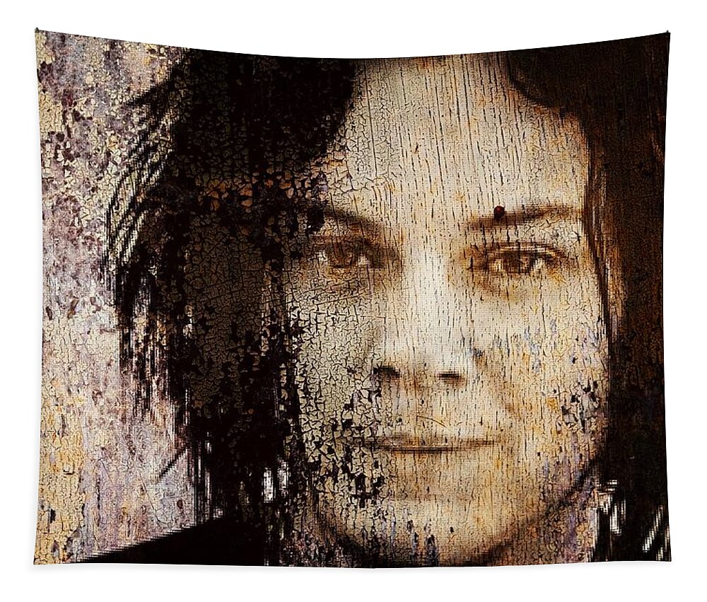 Jack White Tapestry featuring the mixed media Jack White by Jayime Jean