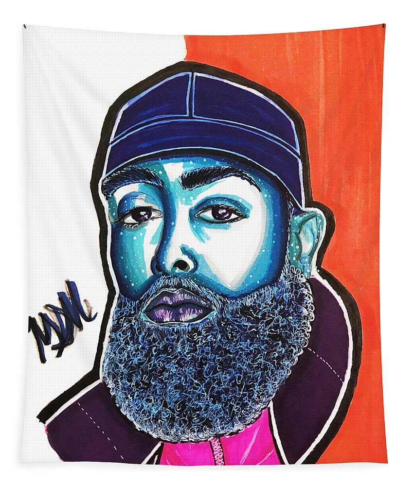 Fan Art Tapestry featuring the photograph Jae Fan Art by Maia Micou