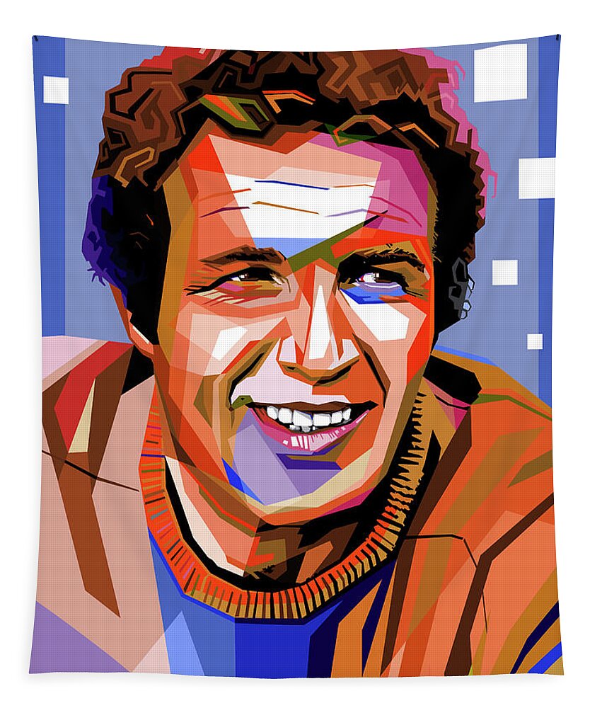 James Caan Tapestry featuring the digital art James Caan by Movie World Posters