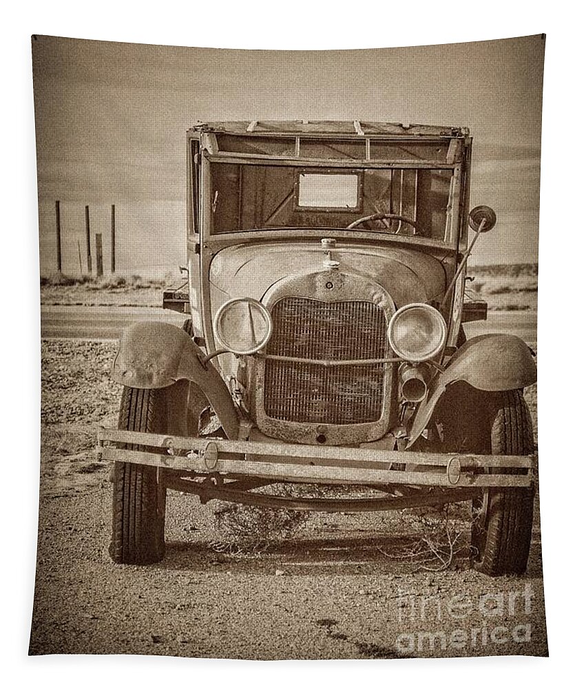 Jilted Jalopy Tapestry featuring the photograph Jilted Jalopy by Imagery by Charly