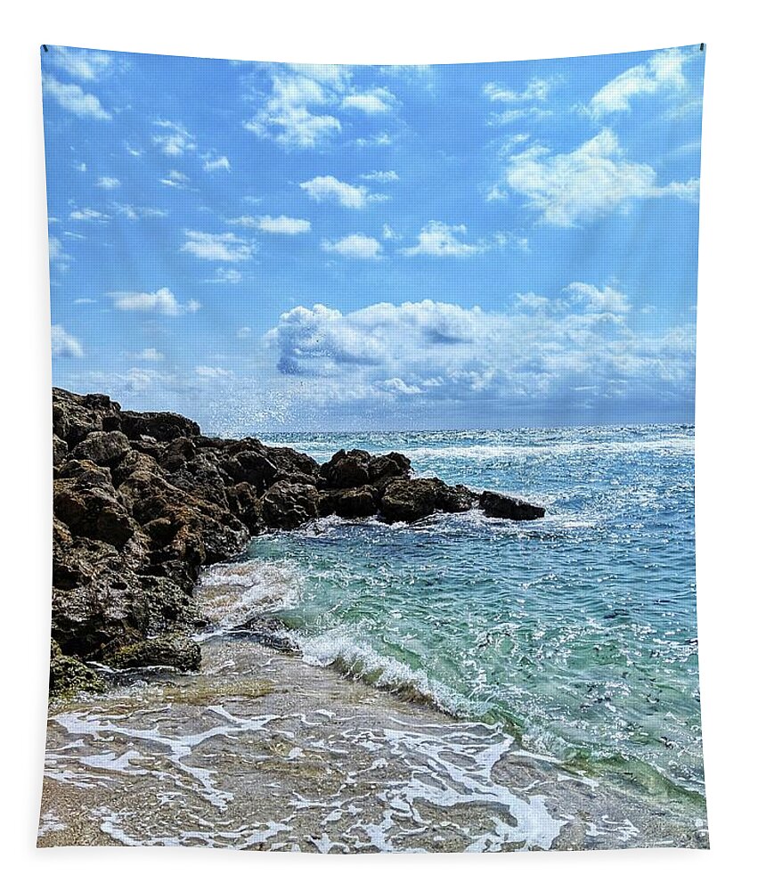 Beach Tapestry featuring the photograph Just Beachy by Portia Olaughlin
