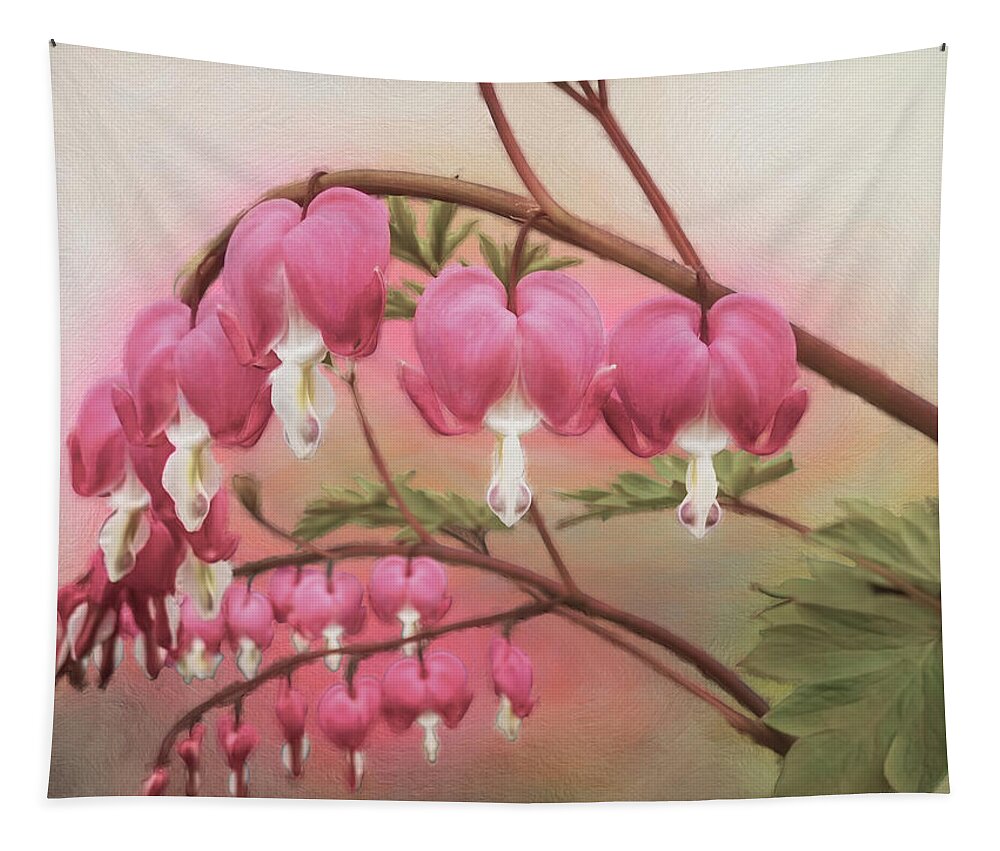 Spring Flower Tapestry featuring the photograph Just Hanging Around by Leslie Montgomery