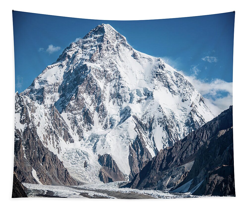 Mountain Tapestry featuring the photograph K2 8611 by Jose Lorente
