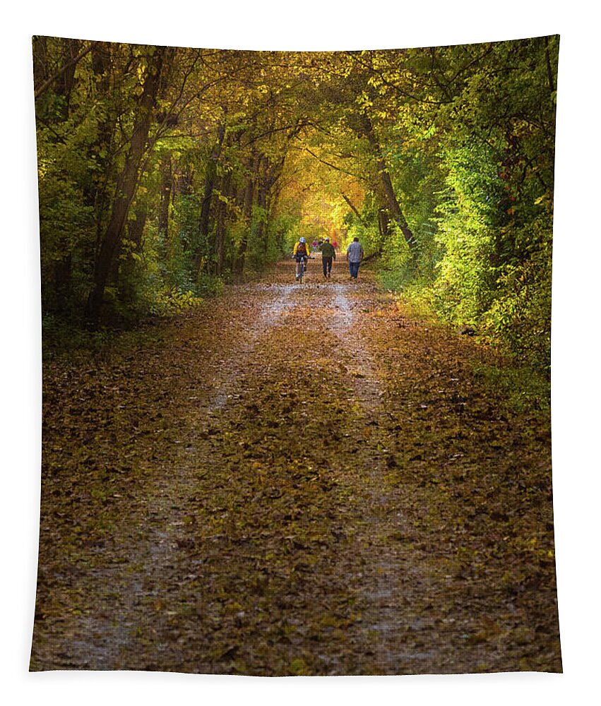 Walkers Tapestry featuring the photograph Katy Trail Fall by Joe Kopp