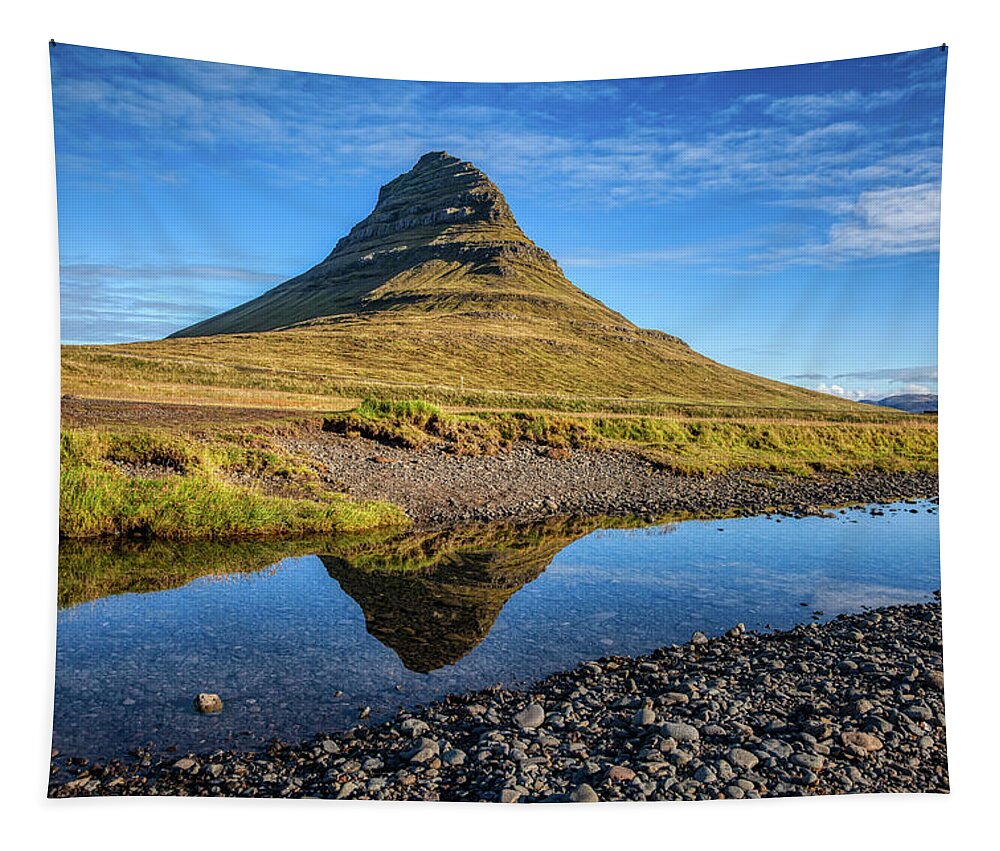 David Letts Tapestry featuring the photograph Kirkjufell Mountain by David Letts