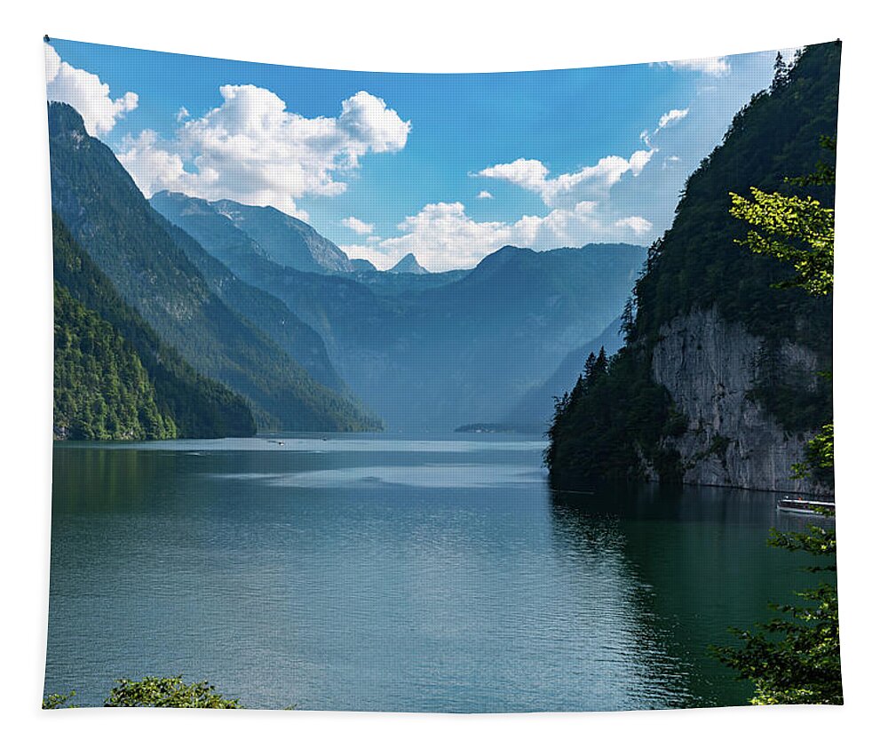 Photography Tapestry featuring the photograph Koenigssee, Bavaria by Andreas Levi