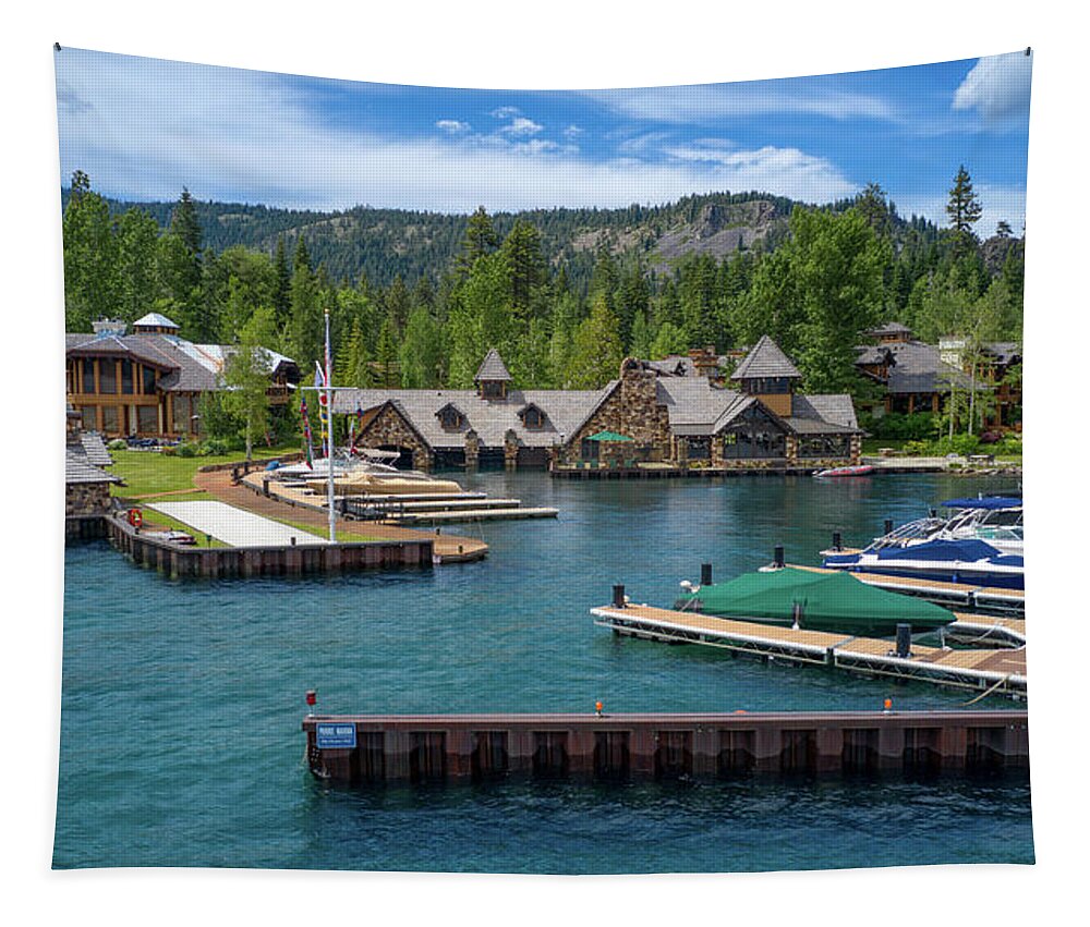 Lake Tahoe Tapestry featuring the photograph Lake Tahoe The God Father House by Anthony Giammarino