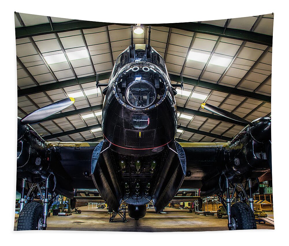 Aeroplane Tapestry featuring the photograph Lancaster Bomber Just Jane by Scott Lyons
