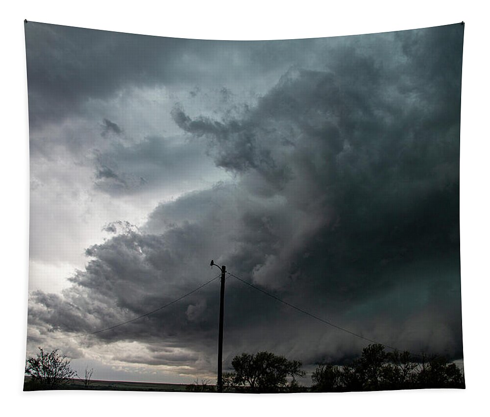 Nebraskasc Tapestry featuring the photograph Last August Storm Chase 058 by Dale Kaminski