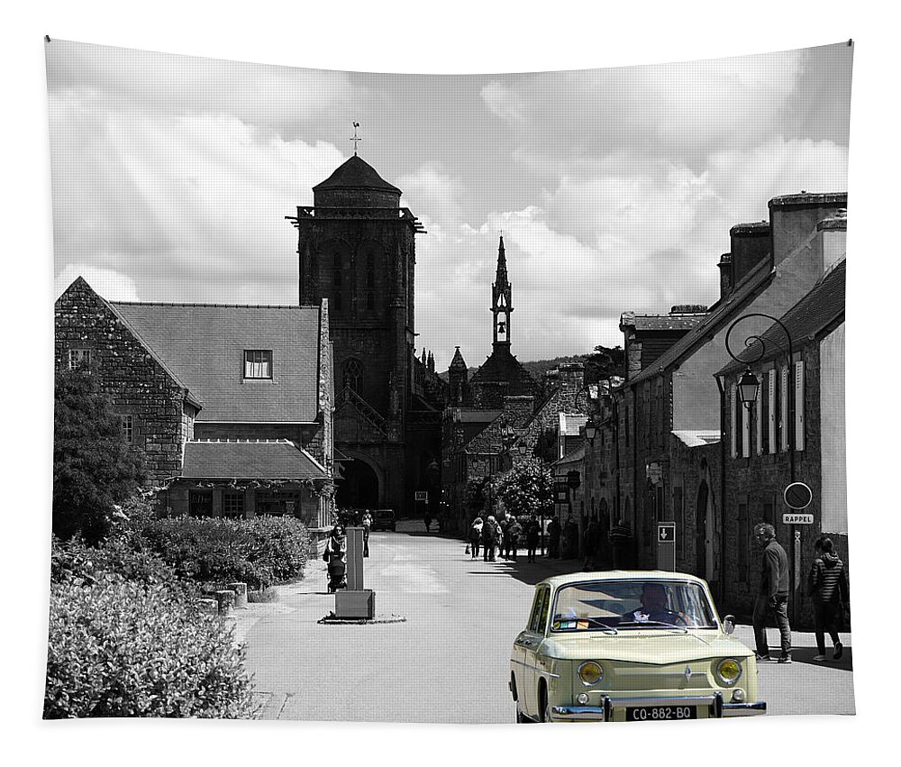 Locronan Tapestry featuring the photograph Locronan 4b by Andrew Fare