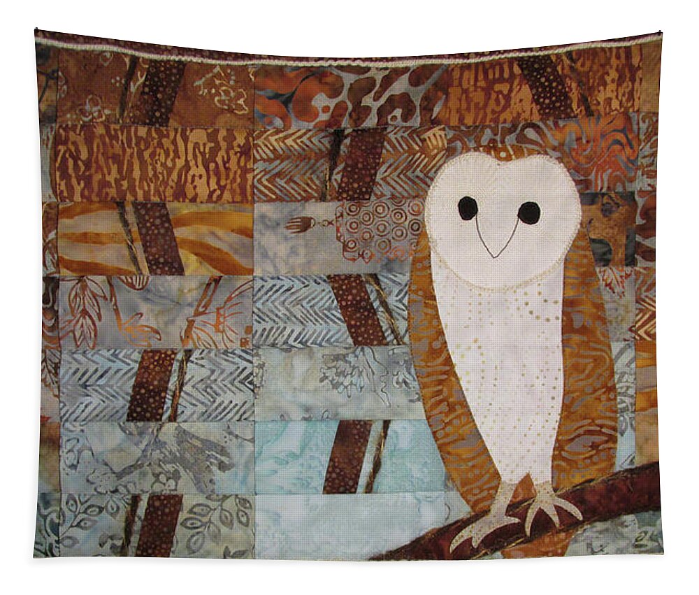 Art Quilt Tapestry featuring the tapestry - textile Louie by Pam Geisel