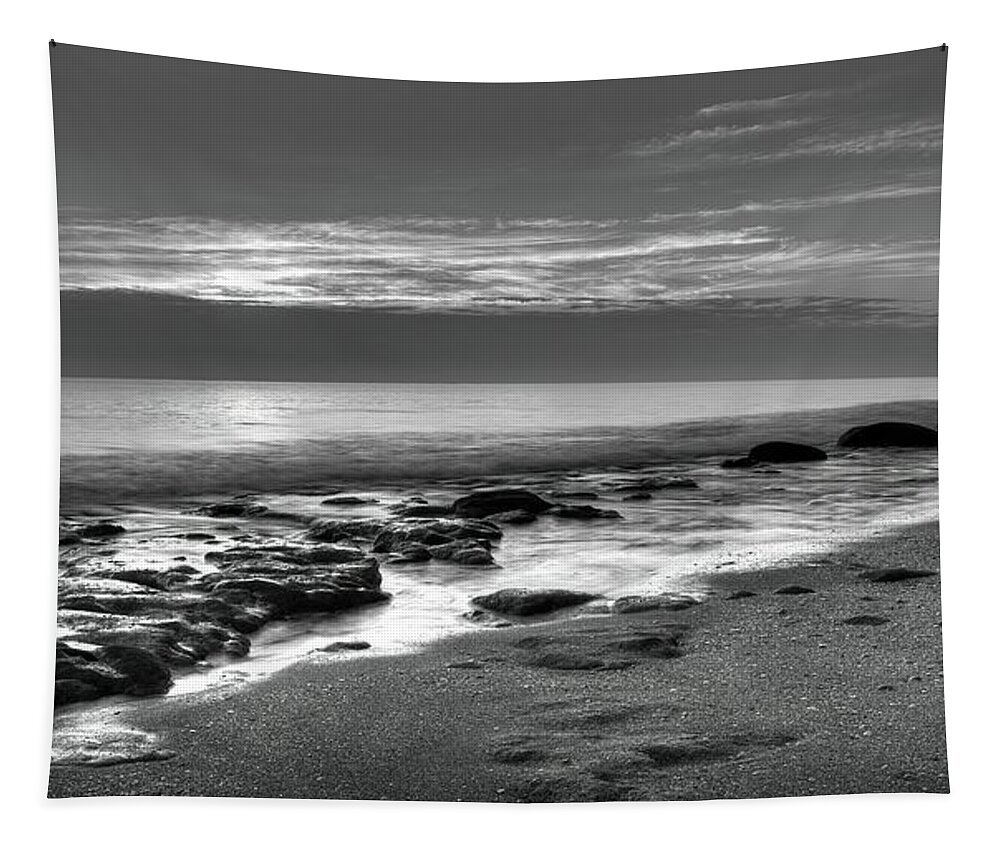 Seascape Tapestry featuring the photograph Low Tide 3 by Steve DaPonte
