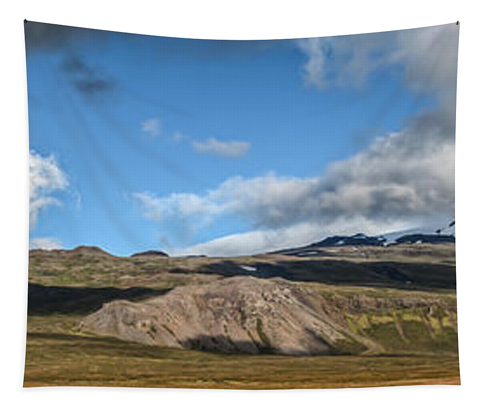 David Letts Tapestry featuring the photograph Majestic Mountain by David Letts