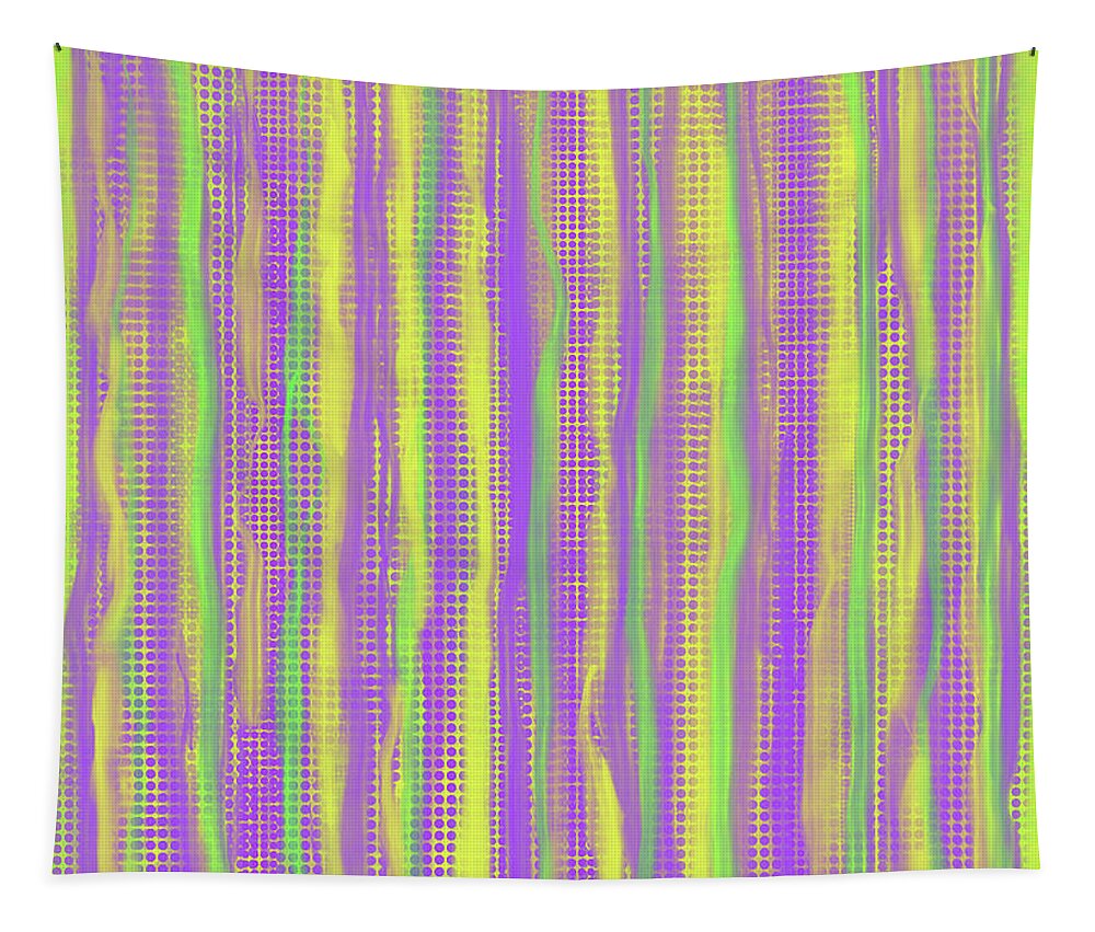 Purple Tapestry featuring the digital art Mardi Gras Time by Annette M Stevenson