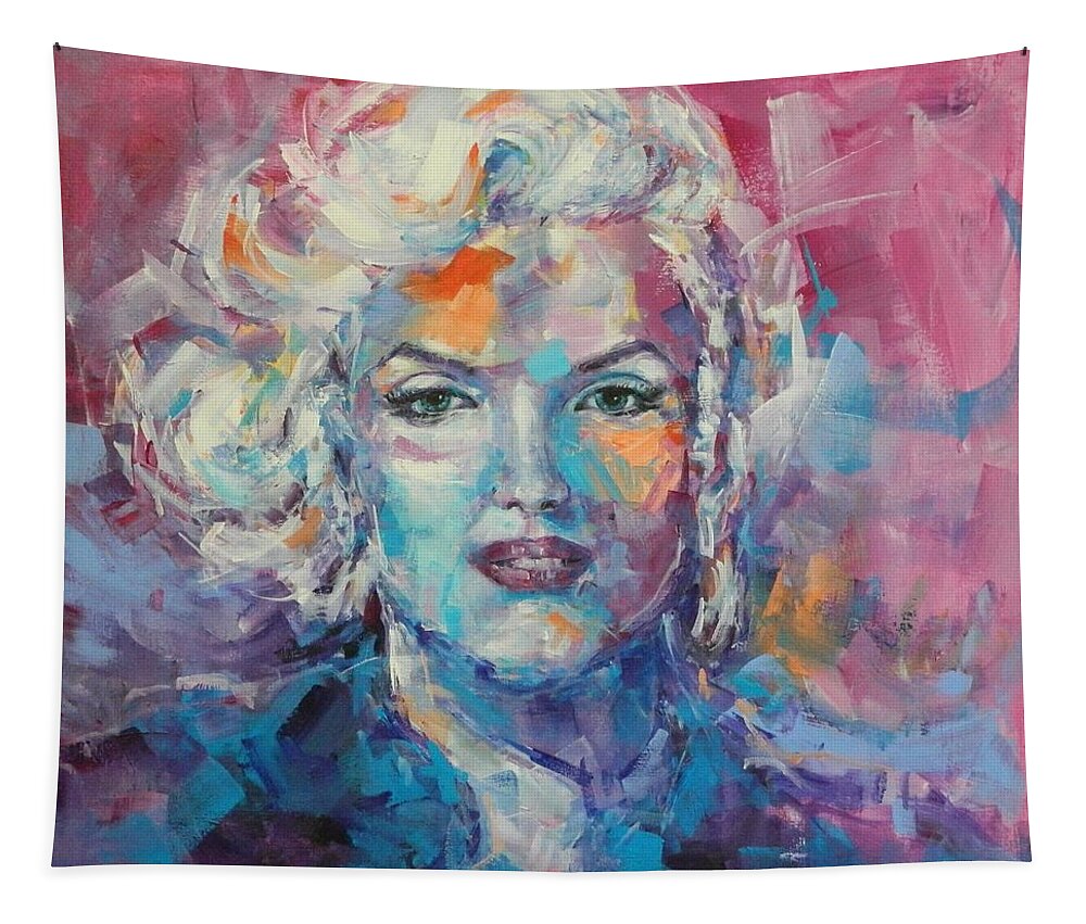 Marilyn Tapestry featuring the painting Marilyn #4 by Dan Campbell