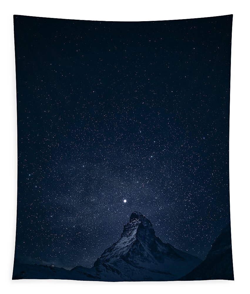 Switzerland Tapestry featuring the photograph Matterhorn Sterne by Robert Fawcett