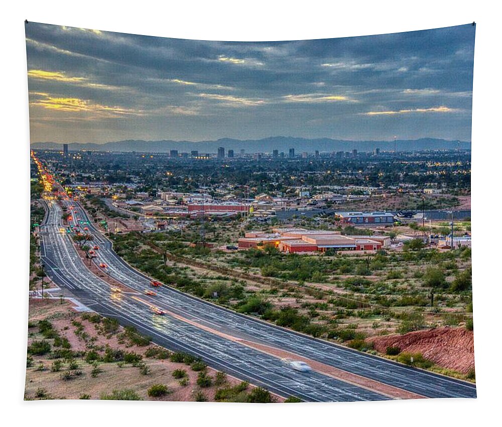 Road Tapestry featuring the photograph McDowell Road by Anthony Giammarino