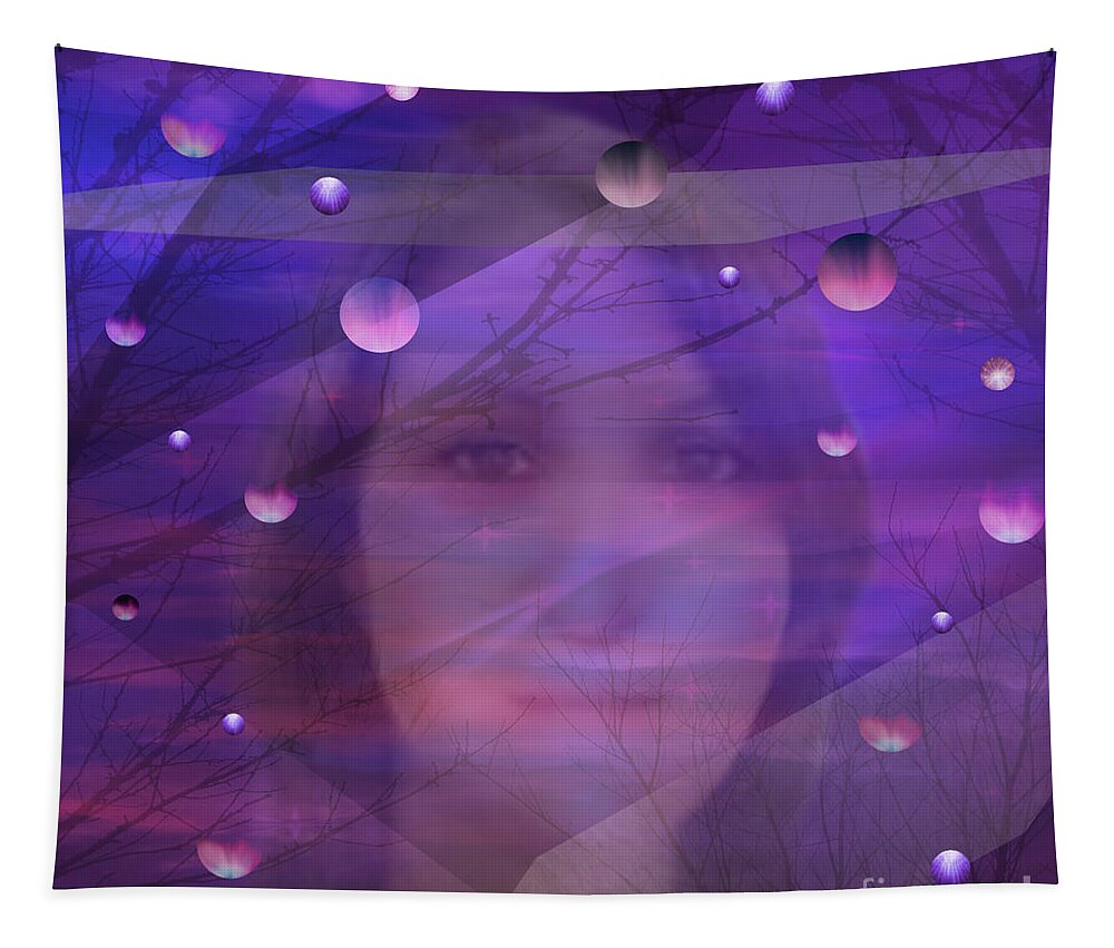 Memories Tapestry featuring the mixed media Memories by Diamante Lavendar