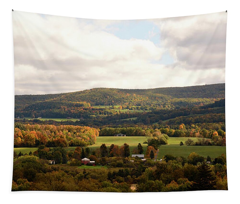 Farms Tapestry featuring the photograph Middleburgh in New York by Angie Tirado