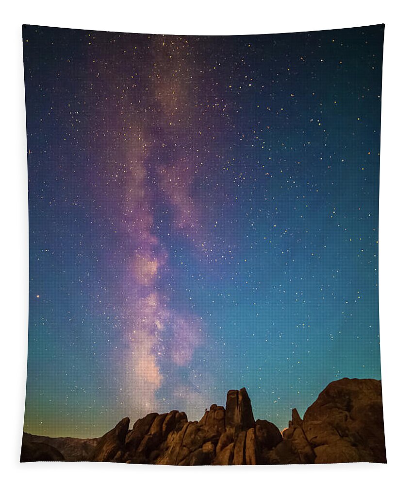 Alabama Hills Tapestry featuring the photograph Milky Way Sunrise by Matt Deifer