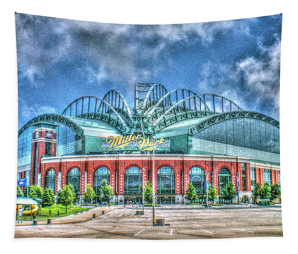 Miller Park Tapestry featuring the photograph Miller Park by Tommy Anderson