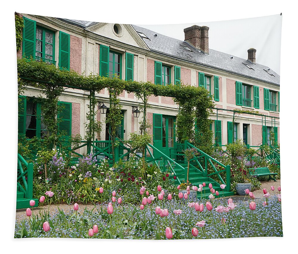 Monet Tapestry featuring the photograph Monets House 2 by Andrew Fare