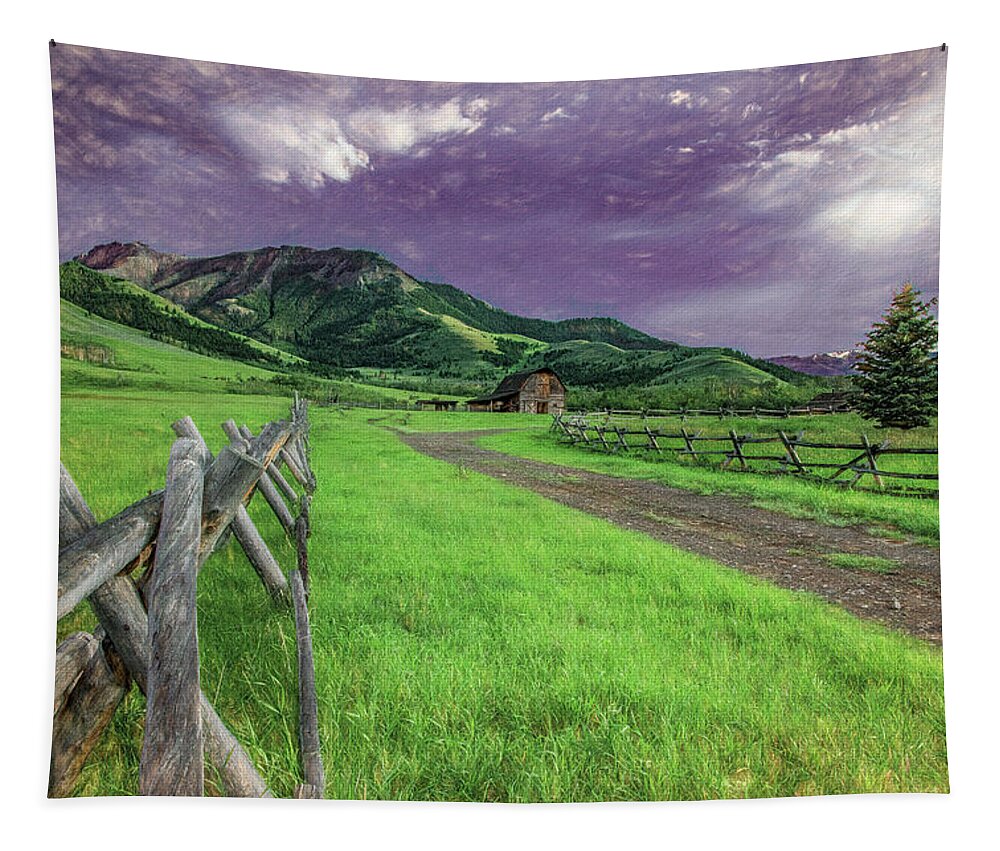 Montana Tapestry featuring the photograph Montana Magic by Marcy Wielfaert