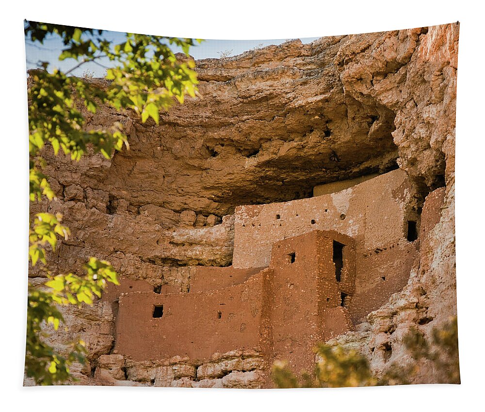  Tapestry featuring the photograph Montezuma's Castle Arizona 7 by Catherine Walters
