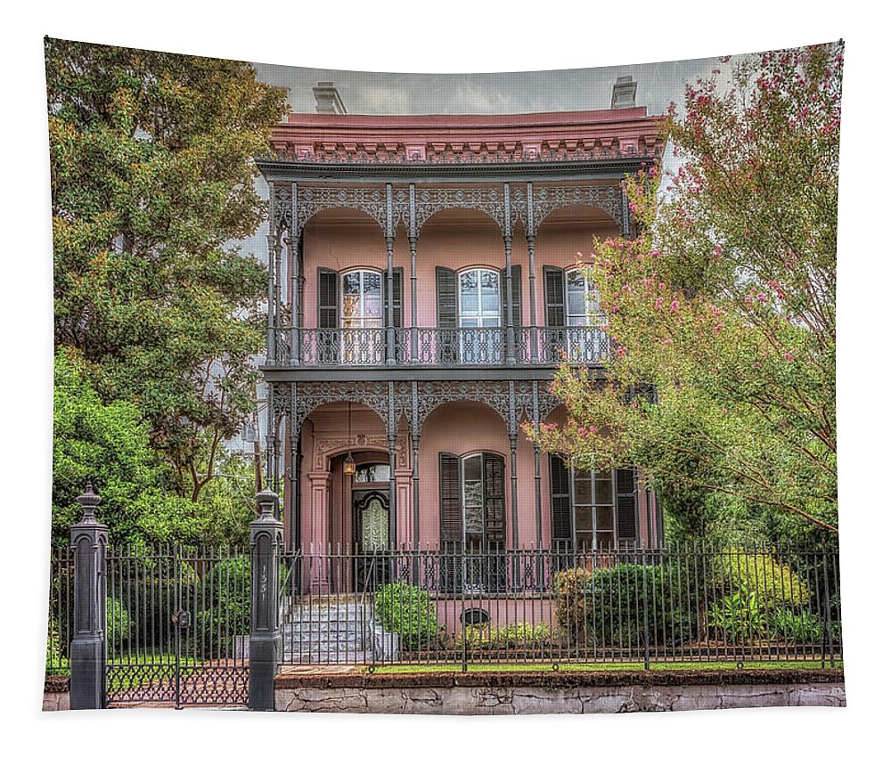 Garden District Tapestry featuring the photograph Morris Israel House by Susan Rissi Tregoning