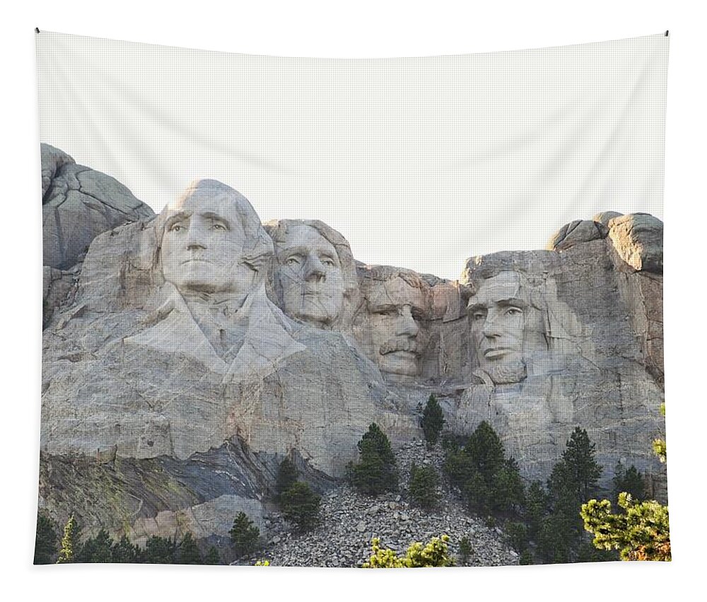 Mt Rushmore Tapestry featuring the photograph Mount Rushmore by Susan Jensen