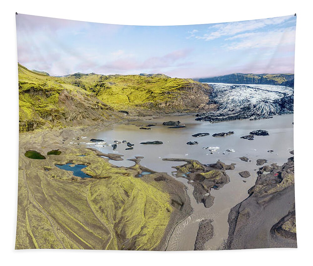David Letts Tapestry featuring the photograph Mountain Glacier by David Letts