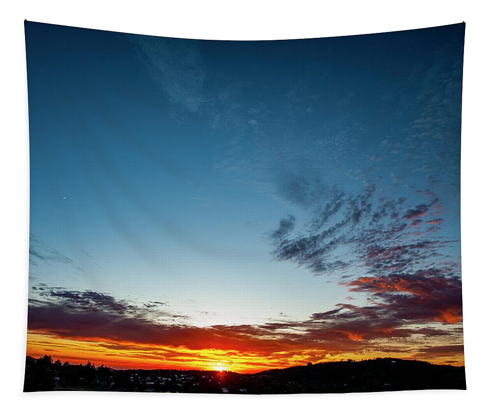 Cuyamaca Tapestry featuring the photograph Mountain Sunset by Anthony Jones