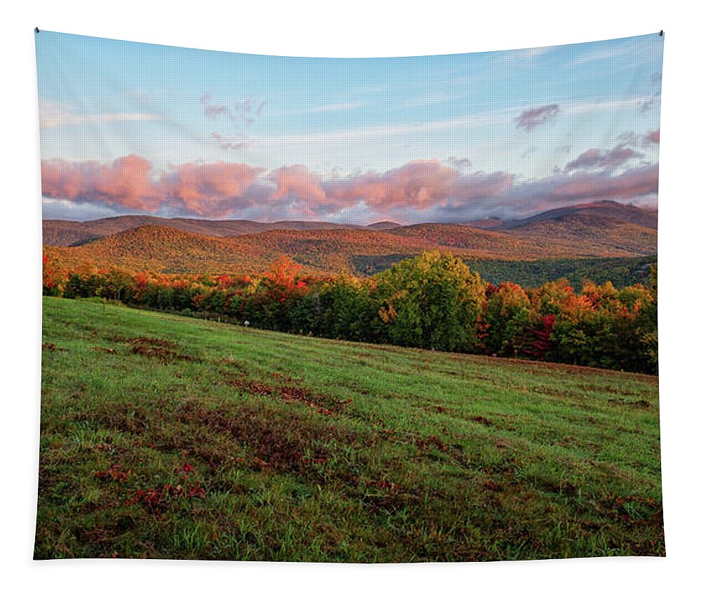 Clouds Tapestry featuring the photograph Mountain View by Jeff Sinon