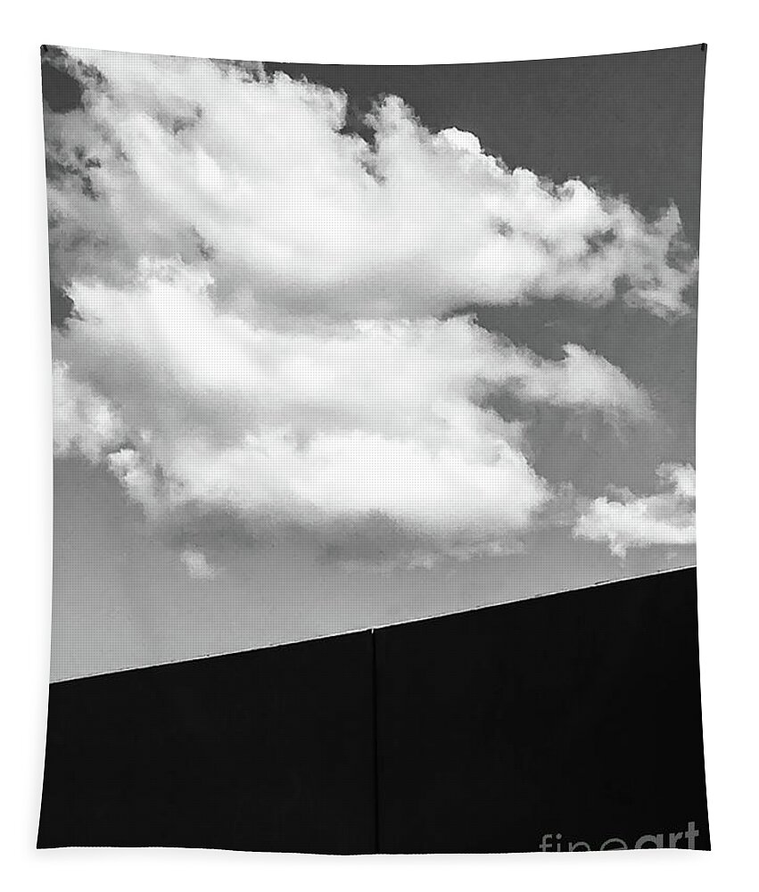 Black And White Photography Tapestry featuring the photograph Narrowed Sight by Fei A