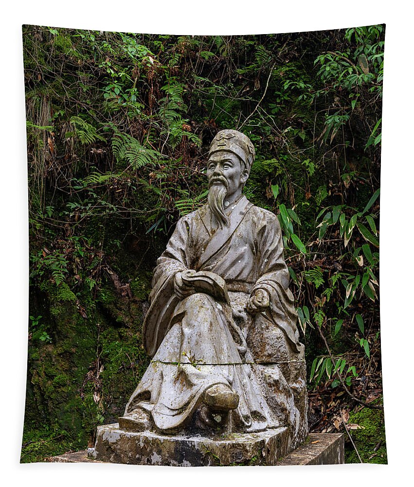 Statue Tapestry featuring the photograph Nature's Scholar by William Dickman