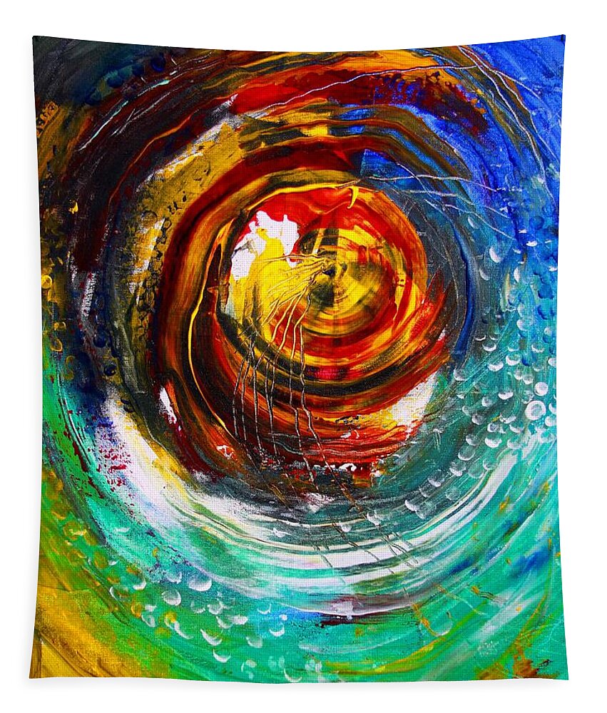 Abstract Tapestry featuring the painting Necessary Anchor by J Vincent Scarpace