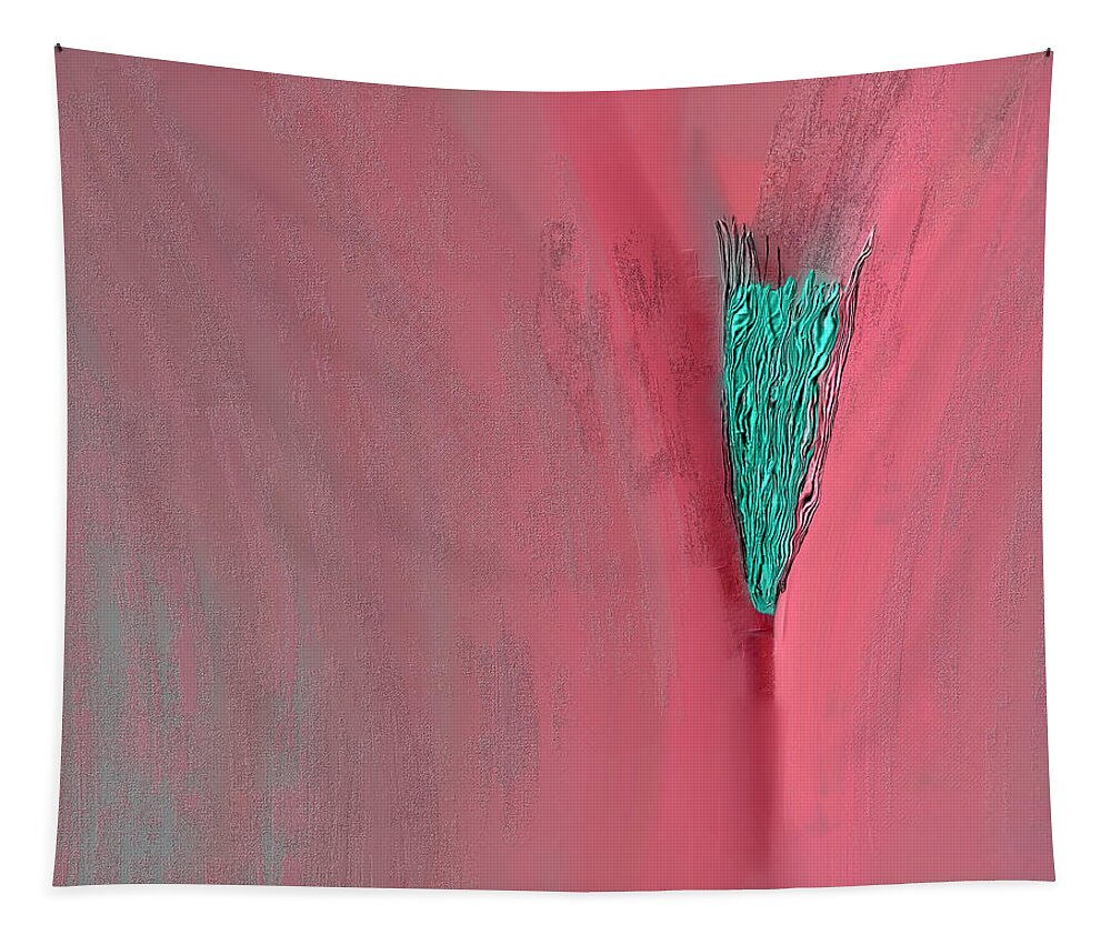 Pink Tapestry featuring the digital art Nestled by Marina Flournoy