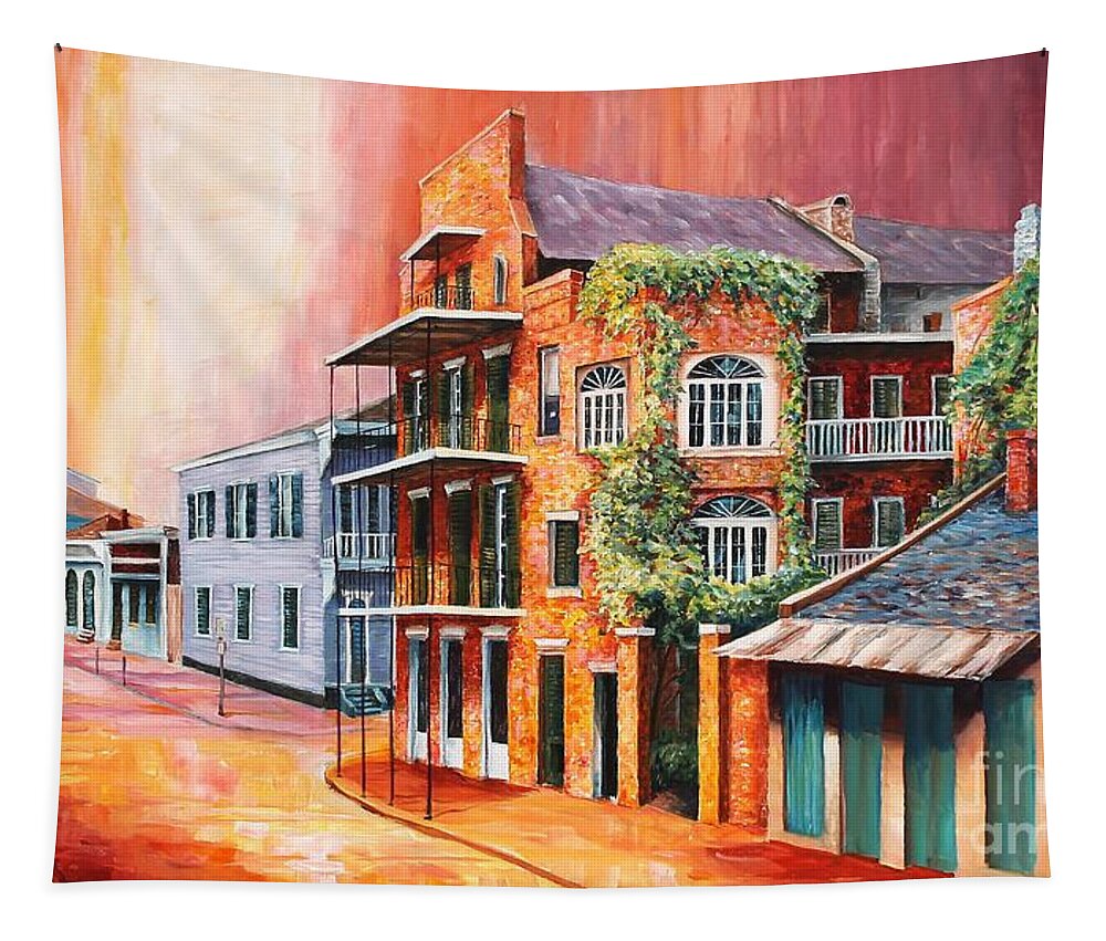 New Orleans Tapestry featuring the painting New Orleans Summer by Diane Millsap